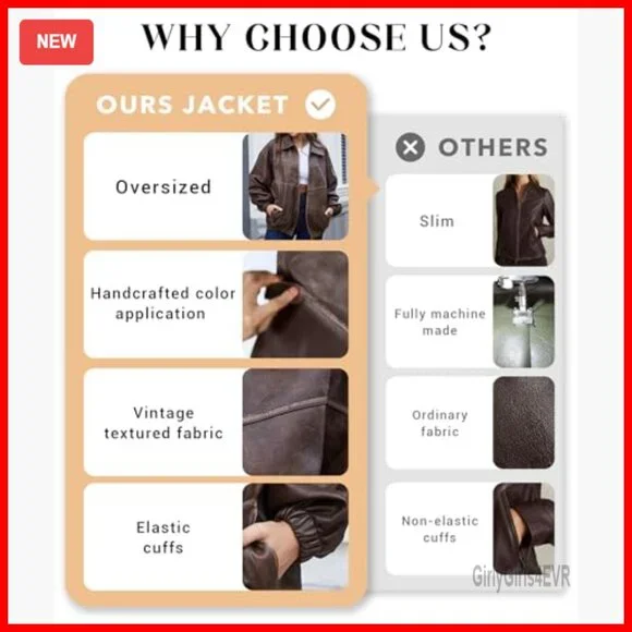 Oversized Faux Leather Motorcycle Jacket Vintage Y2K Plus Size - Picture 5 of 5